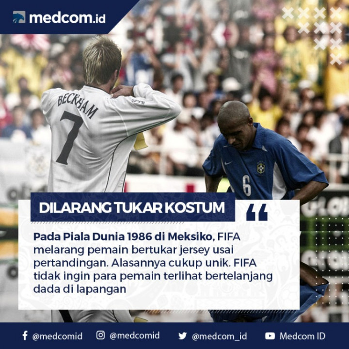 Diari Piala Dunia: Dilarang Tukar Jersey Usai Pertandingan