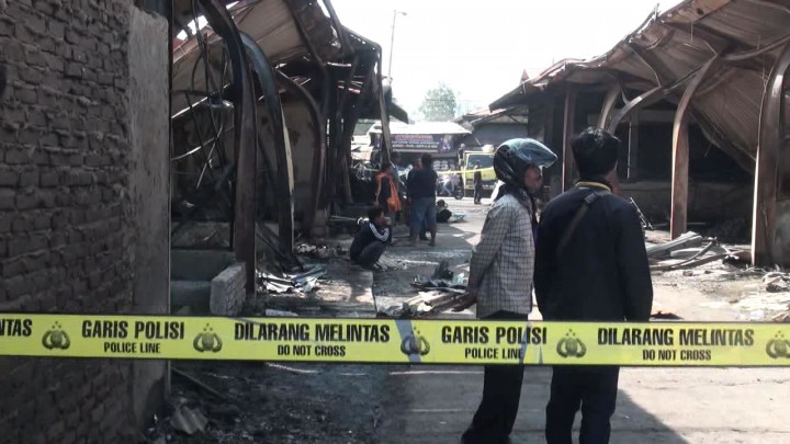 Kerugian Kebakaran Pasar Gedebage Rp5,5 Miliar