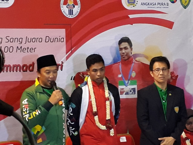 Lalu Muhammad Zohri dapat Sambutan Hangat dari Menpora