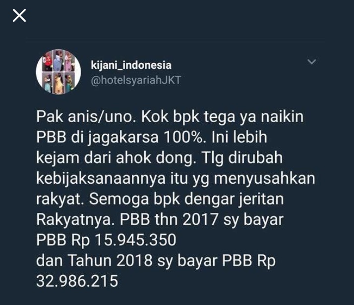 Warga Keluhkan PBB di Jagakarsa Naik 100%