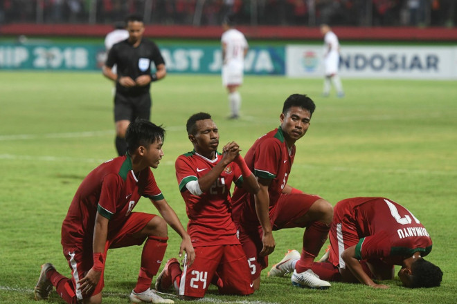 Penggawa Timnas U-19. (Foto: Ant/Zabur Karuru)