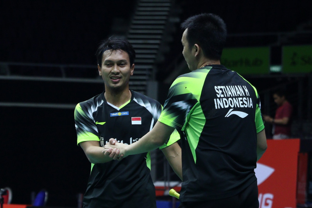Ganda putra Mohammad Ahsan/Hendra Setiawan (Foto: Humas PBSI)
