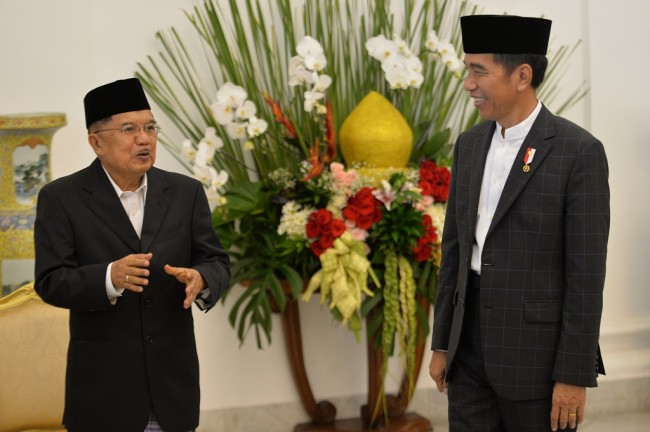 Presiden Joko Widodo dan Wakil Presiden Jusuf Kalla. ANT/Widodo Jusuf.