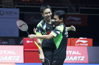 Kalahkan Tiongkok, Ahsan/Hendra Juara Singapura Terbuka 2018