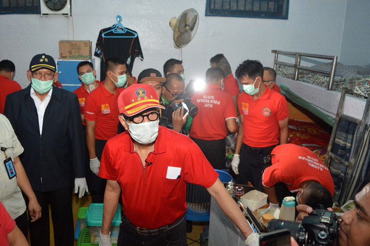 Menkumham Gelar Sidak di Lapas Porong