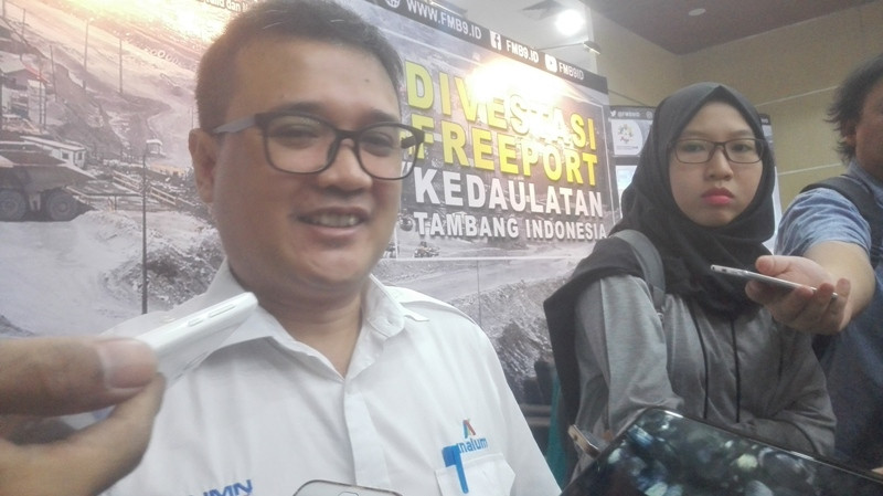 Kepala Komunikasi Perusahaan dan Hubungan Pemerintah PT Inalum Rendi Witular. Medcom/Suci Sedya Utami.