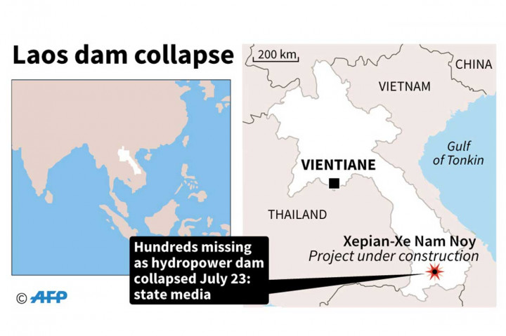 Bendungan di Laos Jebol, Ratusan Orang Hilang