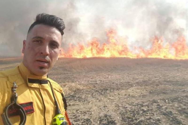 Kebakaran yang melanda Israel akibat gelombang panas yang menerpa (Foto: Facebook/UPI).