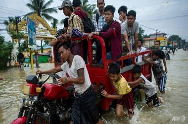 Lima Orang Tewas dalam Banjir di Myanmar