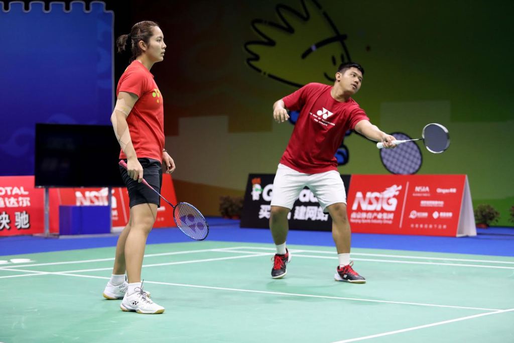 Sesi latihan Yantoni Edy Saputra/Marsheilla Gischa Islami. (Foto: Humas PBSI)