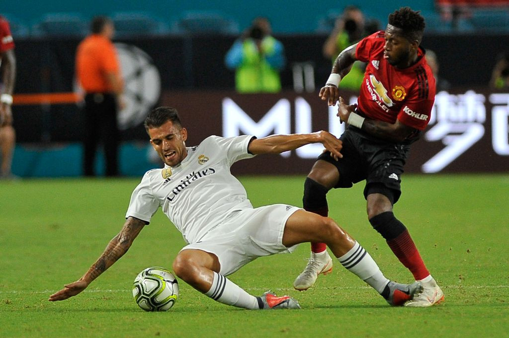Suasana laga Manchester United vs Real Madrid di International Championship Cup 2018 (Foto: AFP PHOTO / Gaston De Cardenas)