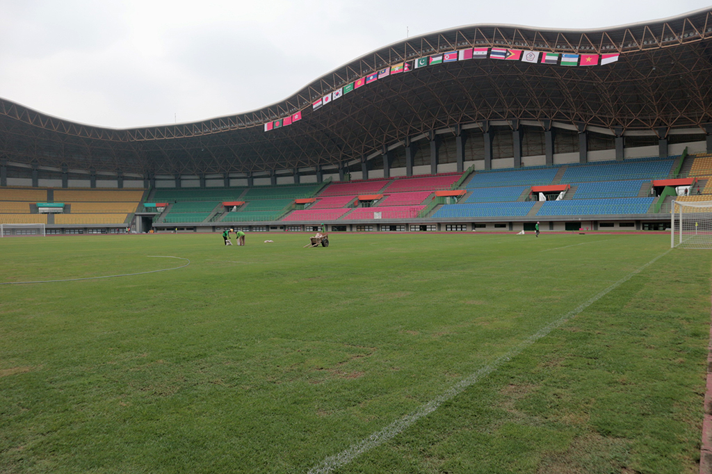 Persiapan Stadion Patriot Candrabaga Jelang Asian Games 2018