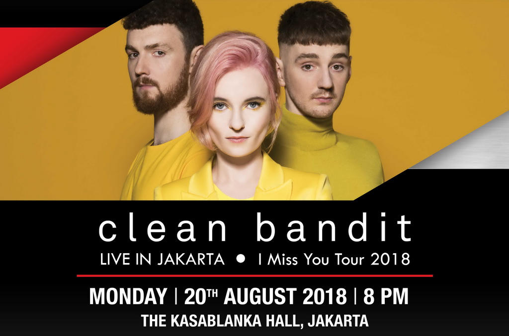 Poster konser Clean Bandit di Jakarta (Foto: dok. Otello Asia)