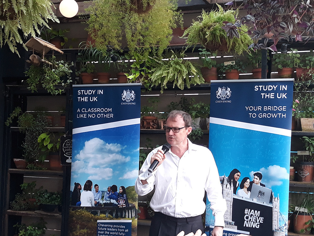 Wakil Duta Besar Inggris untuk Indonesia, Rob Fenn, Medcom.id/Marcheilla Ariesta.