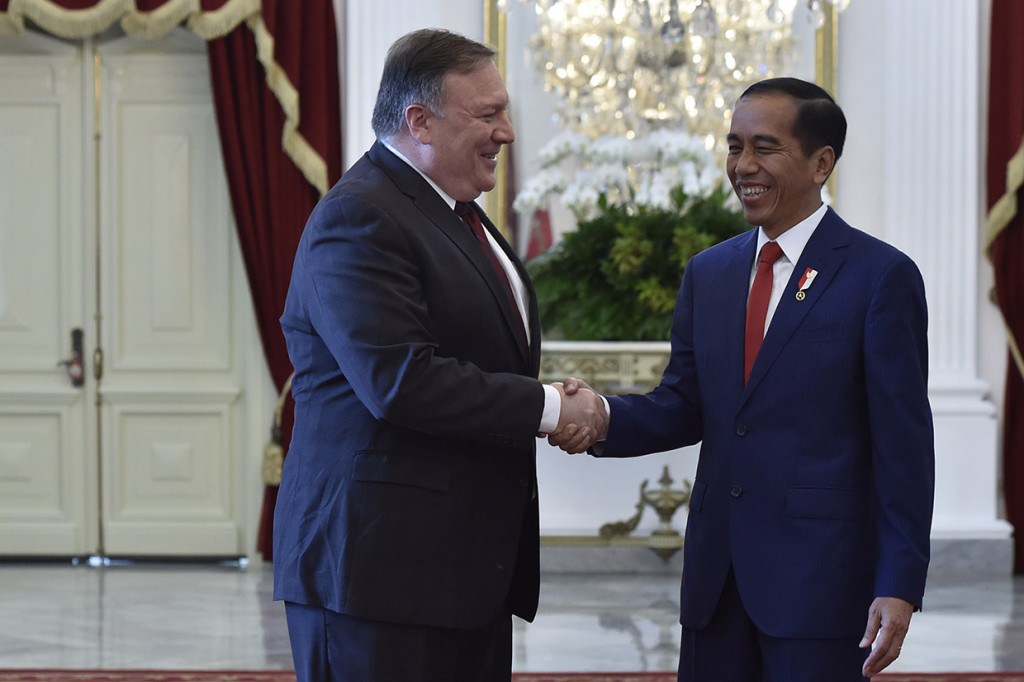 Jokowi Bertemu Menlu AS di Istana