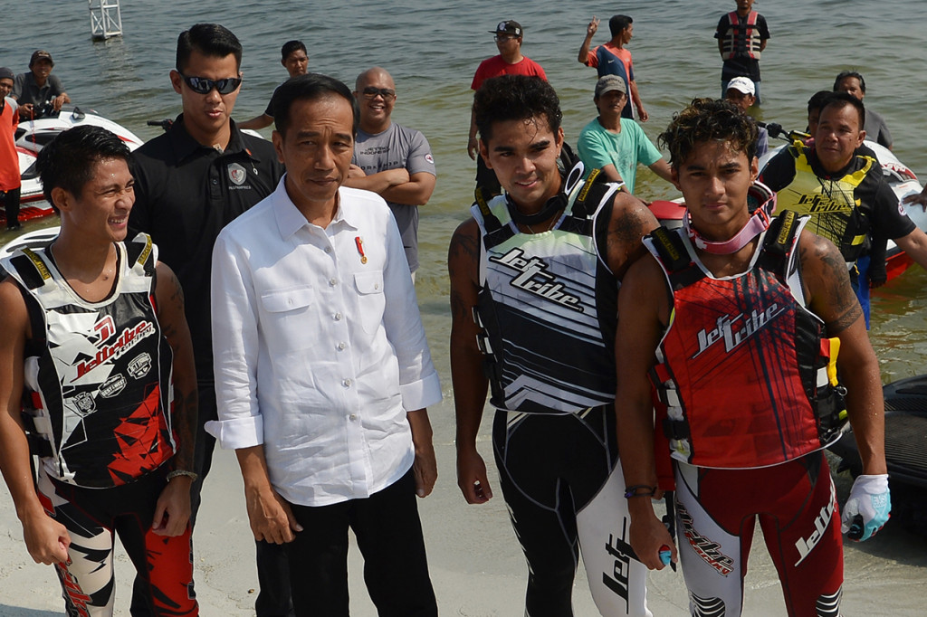 Jokowi Resmikan Venue Jetski dan Berlayar