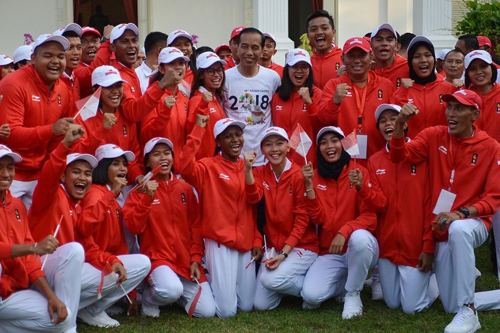 Jokowi Lepas Kontingen Indonesia untuk Asian Games