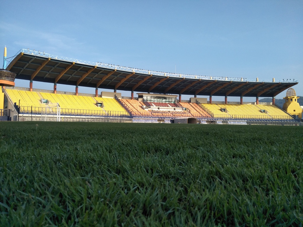 Salah satu sudut Stadion Si Jalak Harupat di Soreang, Kabupaten Bandung (MI/Anggoro)