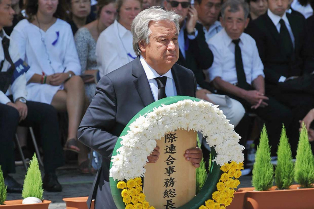 Sekjen PBB Hadiri Peringatan Bom Atom Nagasaki