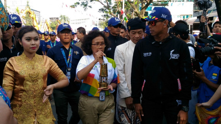 Api Obor Asian Games 2018 Tiba di Bandung