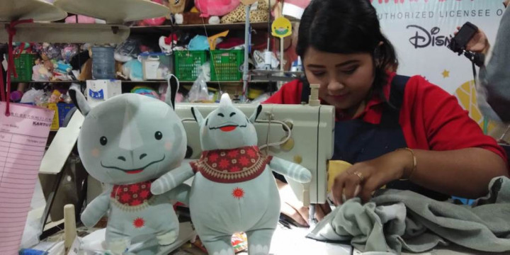 Pabrik Boneka Maskot Asian Games 2018 Ada di Malang