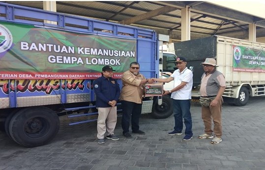 Kemendes PDTT Salurkan Bantuan untuk Korban Gempa Lombok