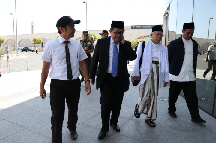 Kiai Ma'ruf Amin Tiba di Tanah Suci