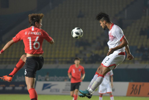 Suasana Timnas Korea Selatan vs Bahrain. (Foto: AFP/Timur