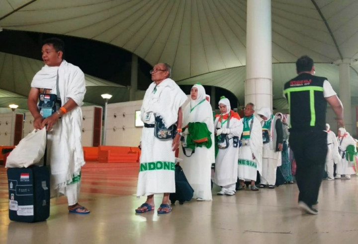 Dua Kloter Terakhir Tiba di Jedah Berbarengan