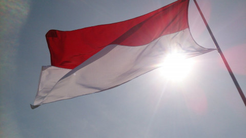 Bendera Republik Indonesia.