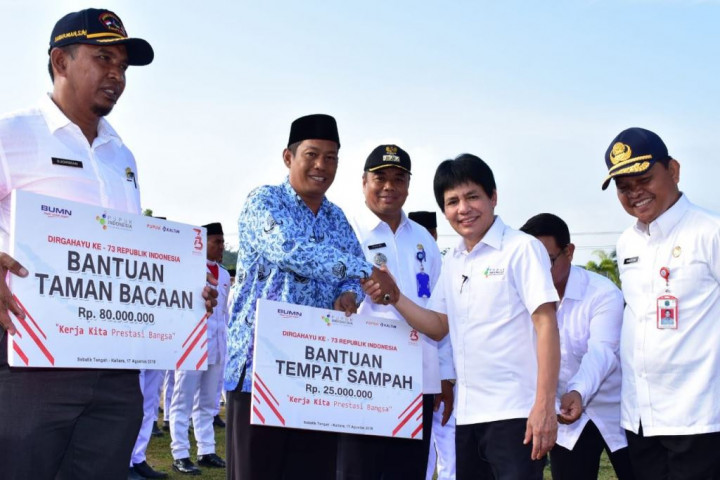 Pupuk Indonesia Rayakan Kemerdekaan RI di Tapal Batas