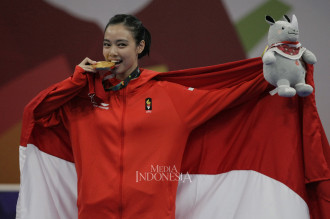 Lindswell Kwok Sumbang Emas Kedua bagi Indonesia