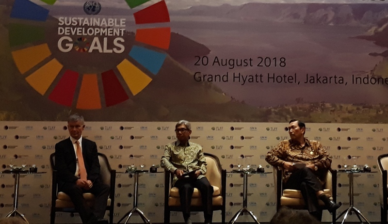 Menteri Koordinasi Kemaritiman Indonesia Luhut Binsar Pandjaitan (Foto: Marcheilla Ariesta).