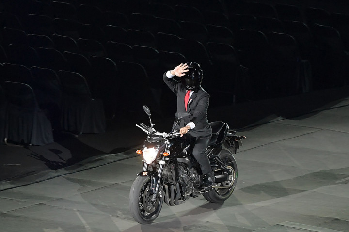 Kerennya Helm Jokowi di Pembukaan Asian Games 2018