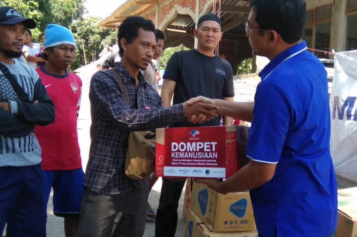 Media Group Serahkan Bantuan untuk Korban Gempa Lombok