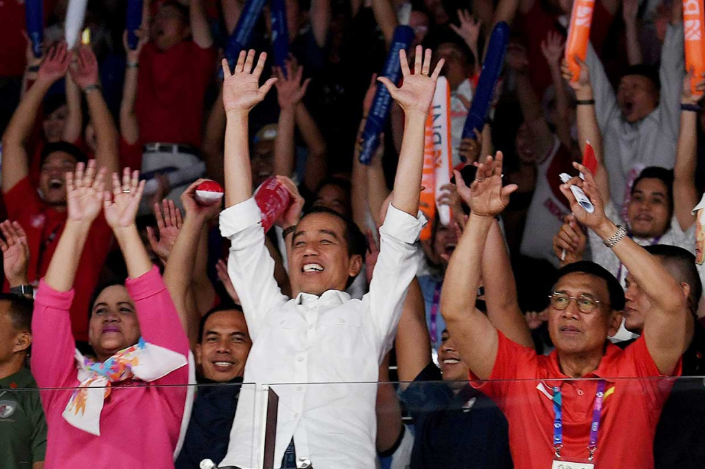Presiden Tonton Final Bulutangkis Indonesia vs Tiongkok