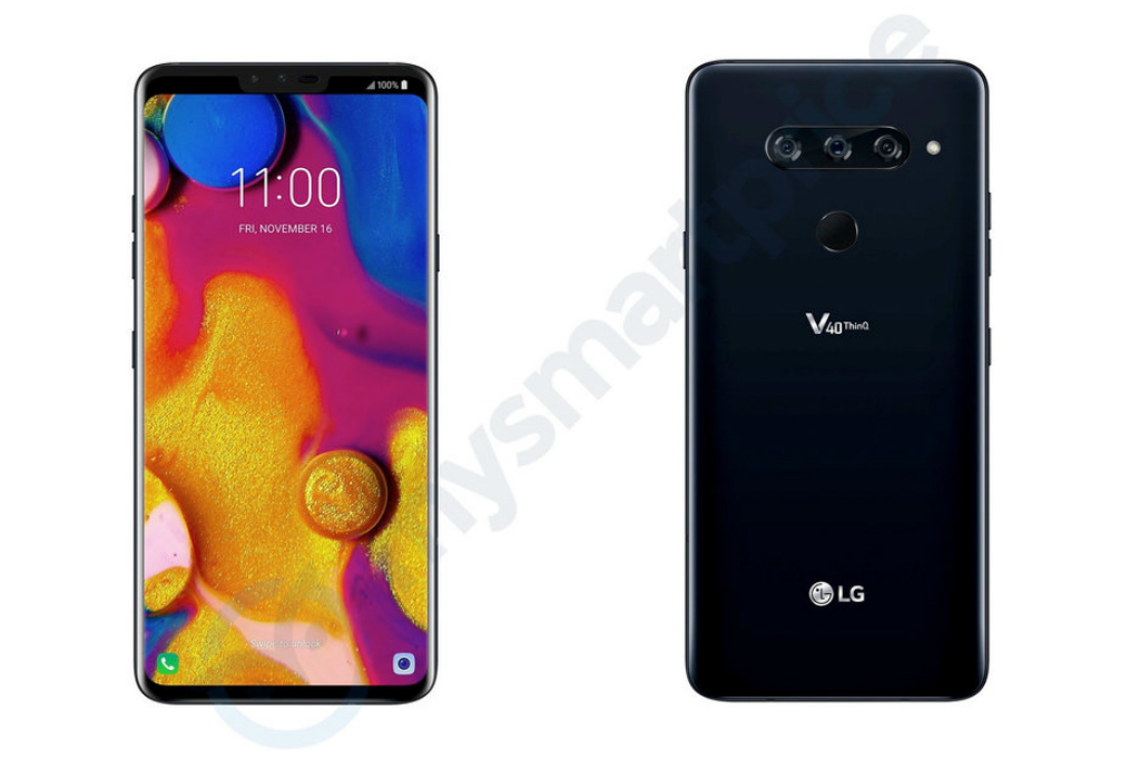 Gambar press LG V40 ThinQ beredar di internet.