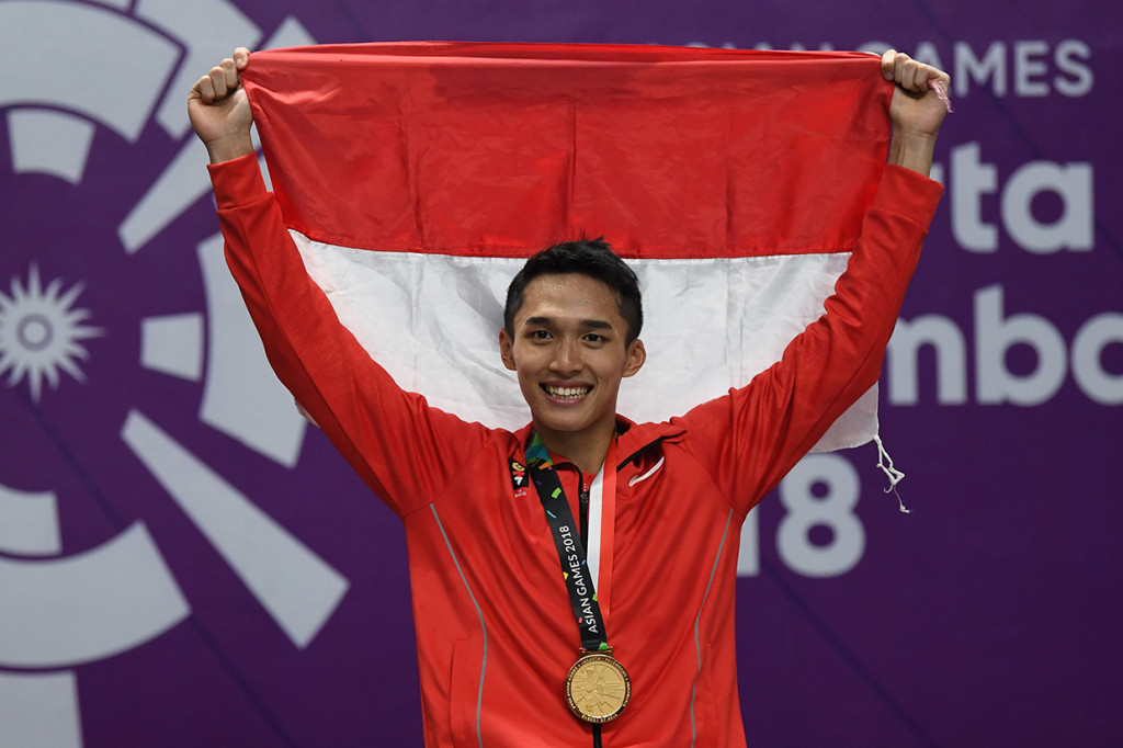 Jonatan Christie Raih Emas ke-23 Indonesia