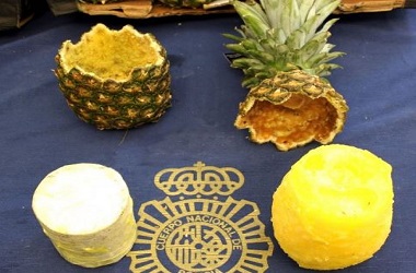 Nanas Berisi 67 Kg Kokain Disita Polisi di Madrid