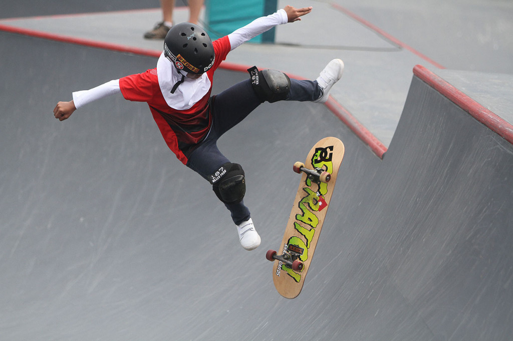 Atlet Cilik Bunga Nyimas Sumbang Perunggu dari Skateboard