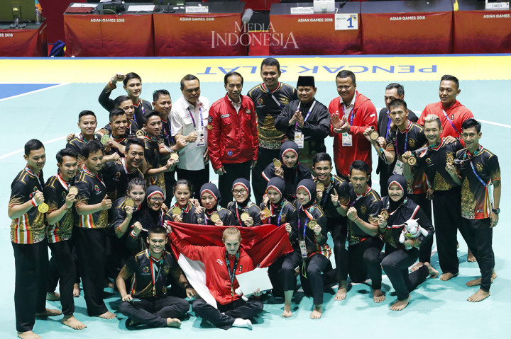 Pencak Silat Borong Emas, Jokowi Ucapkan Terimakasih ke Prabowo