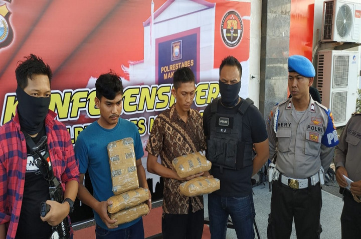 Paket Ganja 5 Kg Dipesan Napi di Makassar