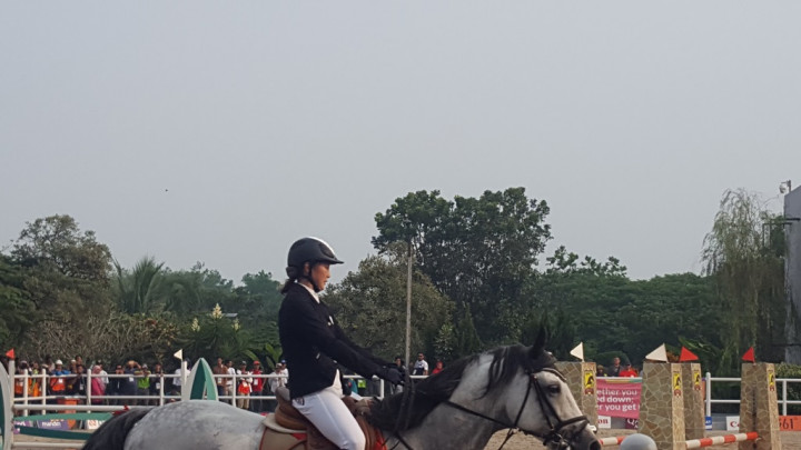 Atlet Tiongkok Zhang Minyu Kuasai Babak Berkuda Modern Pentathlon