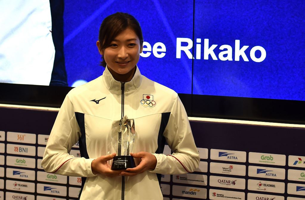 Ikee Rikako. (Foto: AFP/Juni Kriswanto)