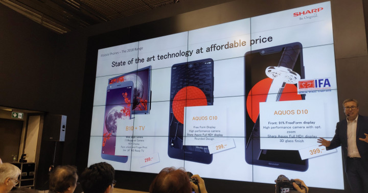 Sharp Ikut Pamer Ponsel di IFA 2018