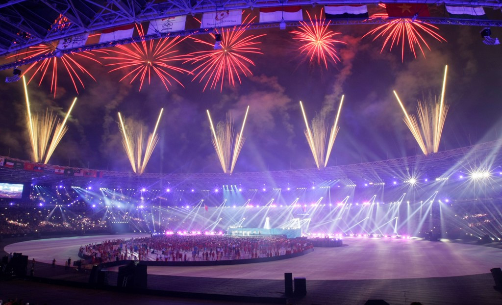Suasana upacara penutupan Asian Games 2018. Foto: MI/Ramdani