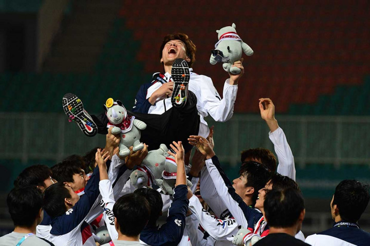 Momen Final Sepak Bola Asian Games 2018