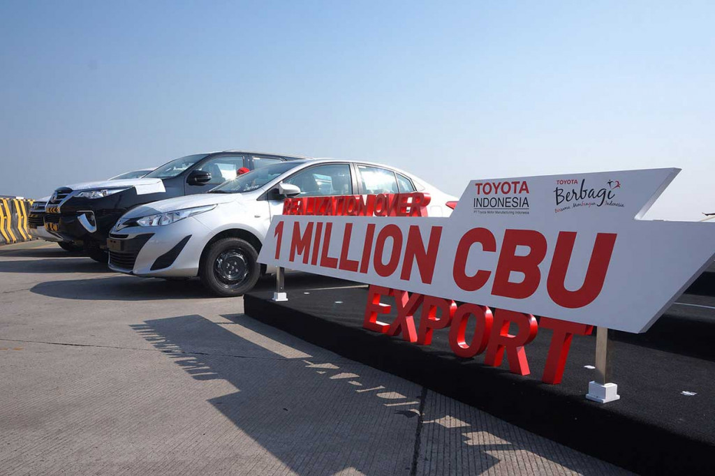 Ekspor CBU Toyota Indonesia Capai Satu Juta Unit