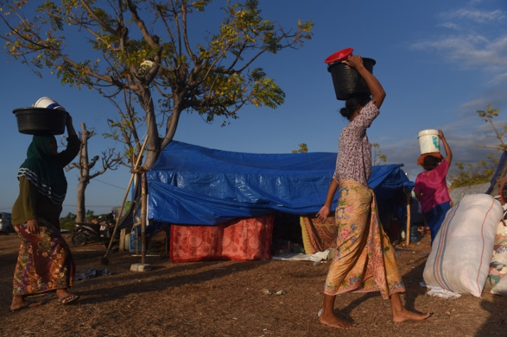 Korban Gempa Lombok Kesulitan Air Bersih