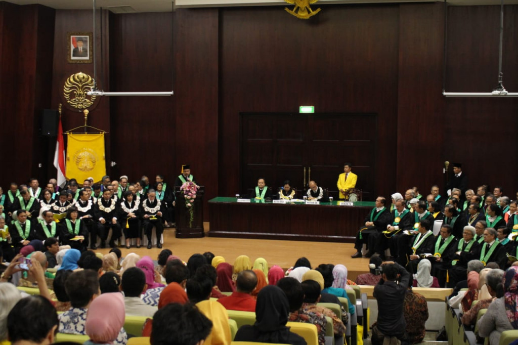 Pelantikan Guru Besar Universitas Indonesia (UI), dokumentasi Humas UI.
